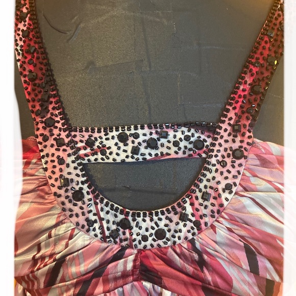 Mac and Cleo beaded pink and gray dress - Picture 6 of 13